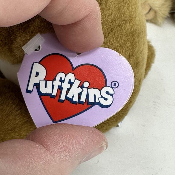 Puffkins Lot of 5 Plush Stuffed Swibco All Have Tags! Ape Dogs Tiger Bear - Picture 10 of 14